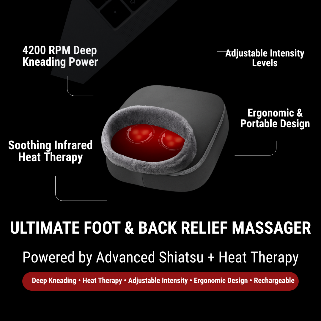 ThermaSoothe Luxe – Heated Shiatsu Foot Massager