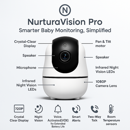 NurturaVision Pro Smart Baby Monitor