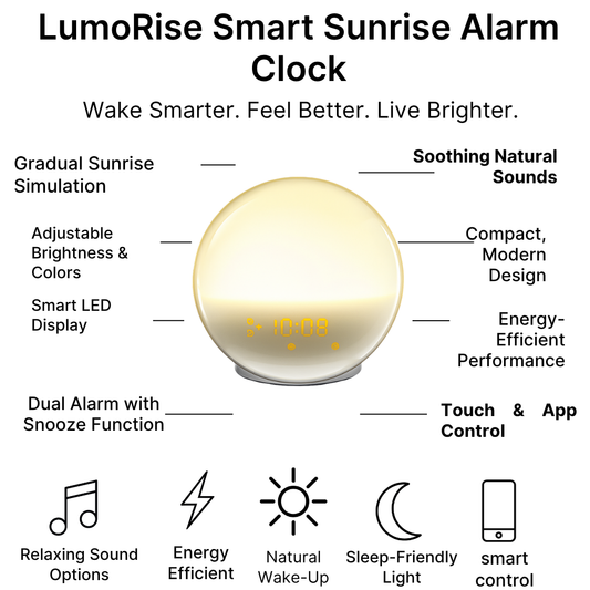 LumoRise Smart Sunrise Alarm Clock