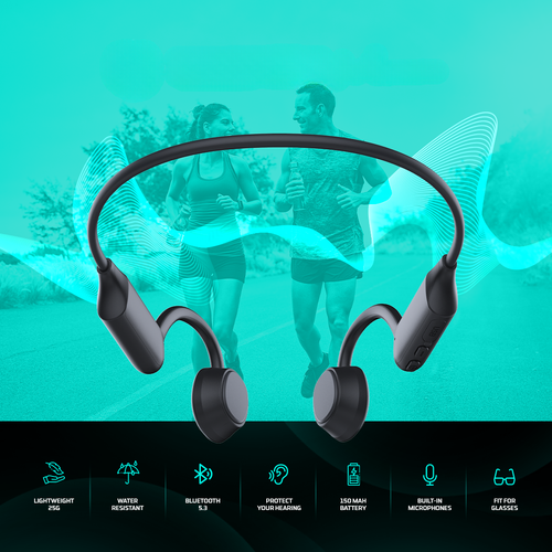 SonicEdge AirFlow Bone Conduction Headphones