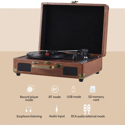 NovaTune Bluetooth Vinyl Record Player