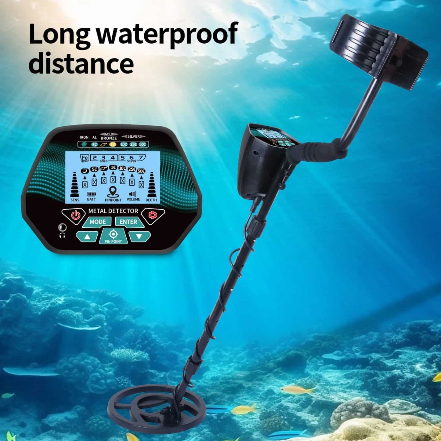MagnaFind Pro Waterproof Metal Detector