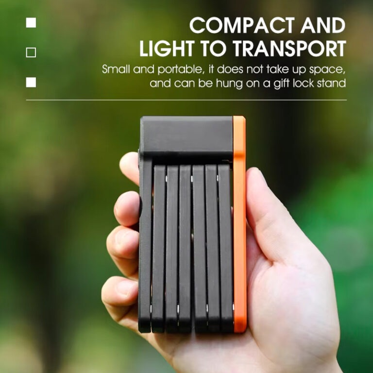 RideGuard FoldSecure – Lightweight Folding Bike Lock with Mount Bracket