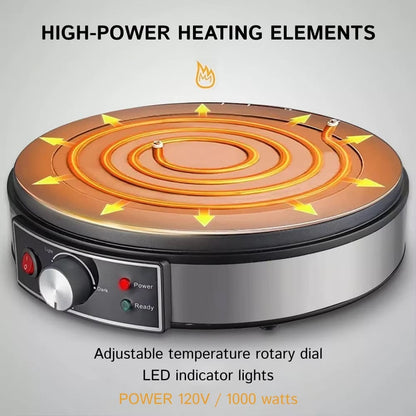 GlideCrêpe Pro Non-Stick Electric Crepe Maker