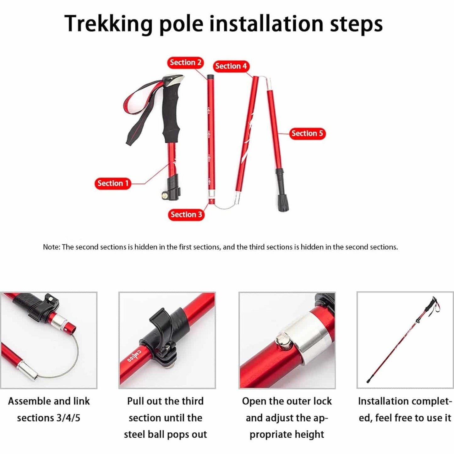 AeroTrek Compact Hiking Poles – Durable, Foldable & Adventure-Ready