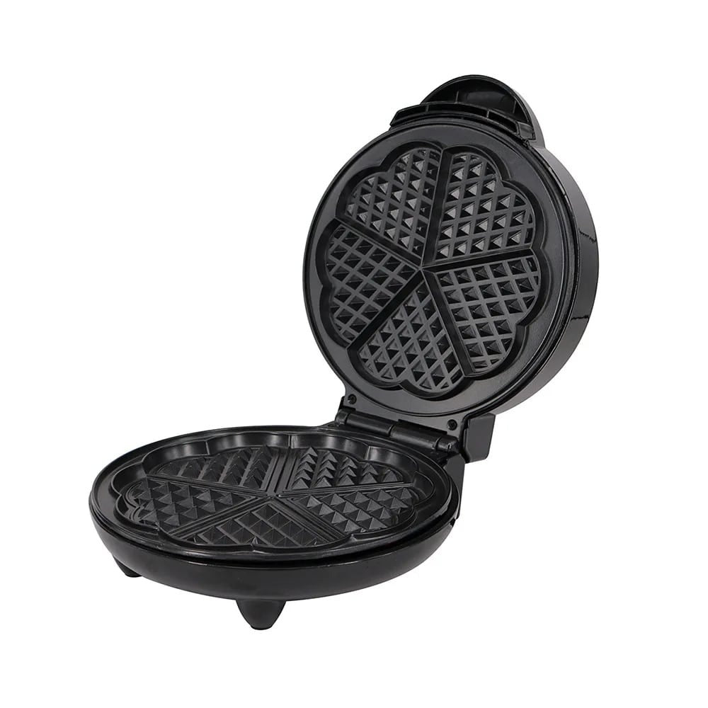 Crispella Heart Waffle Maker – 1000W Stainless Steel