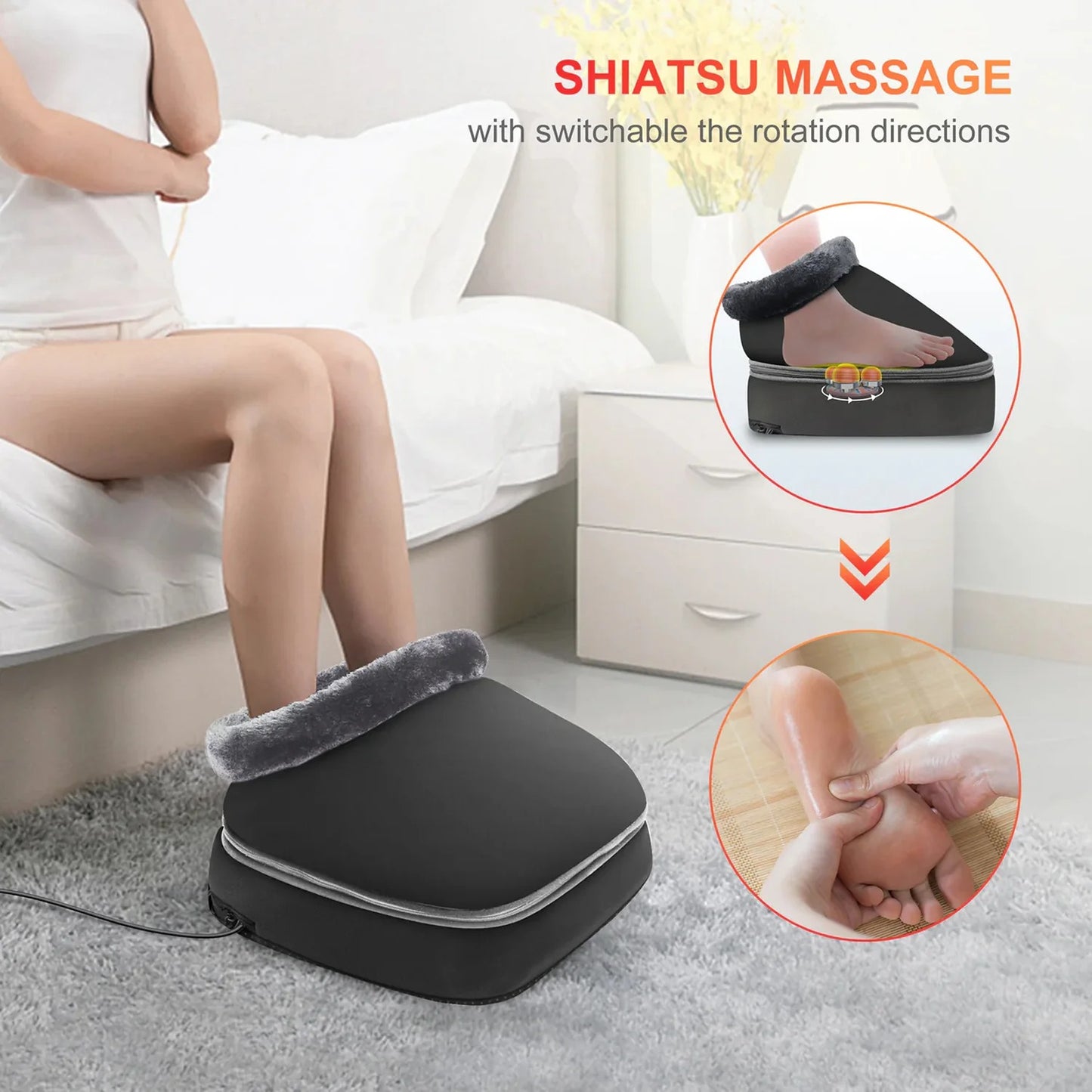 ThermaSoothe Luxe – Heated Shiatsu Foot Massager