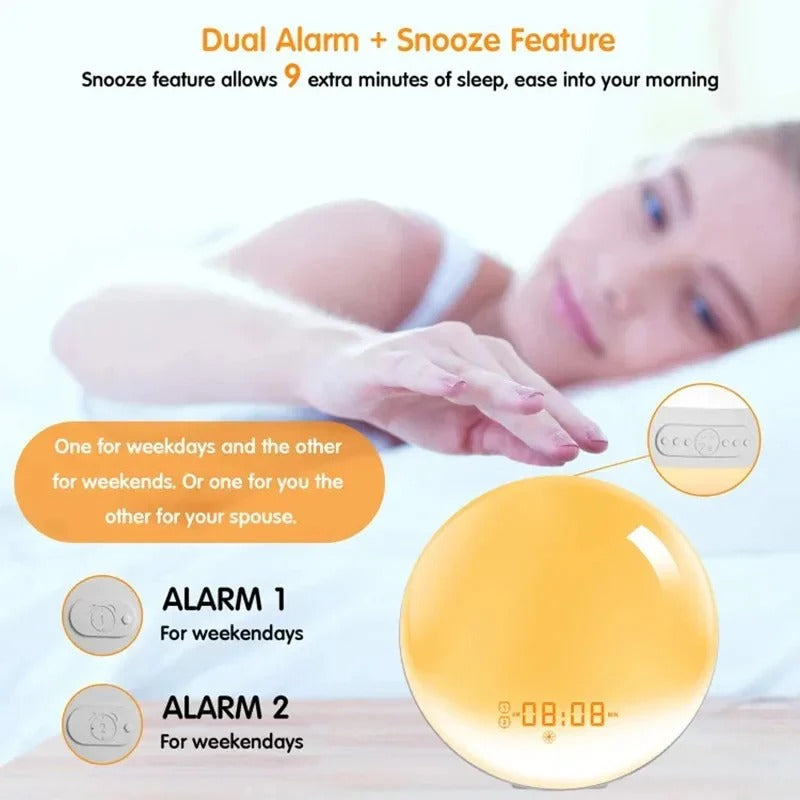 LumoRise Smart Sunrise Alarm Clock