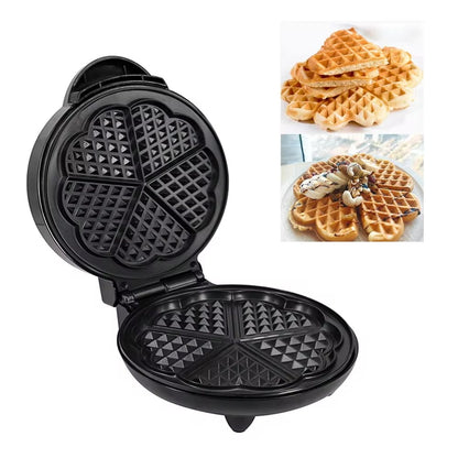 Crispella Heart Waffle Maker – 1000W Stainless Steel